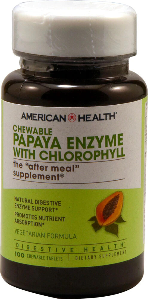 Фермент папаин. American Health Papaya Enzyme with Chlorophyll 100 таб.. Ферменты папайи American Health. Papaya Enzymes пастилки жевательные. Ферменты папайя энзим.