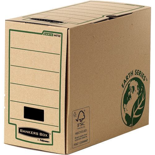 Fellowes 4473202 файловая коробка/архивный органайзер Бумага Коричневый, Зеленый