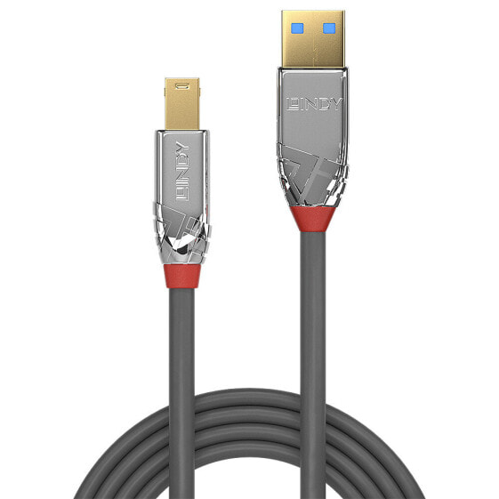 Lindy 36662 USB кабель 2 m 3.2 Gen 1 (3.1 Gen 1) USB A USB B Серый