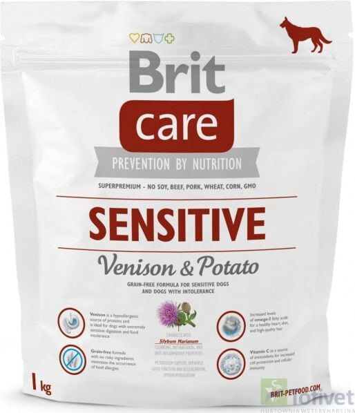 Сухой корм для животных Brit, Care Sensitive, для чувствительных, с дичью и картофелем