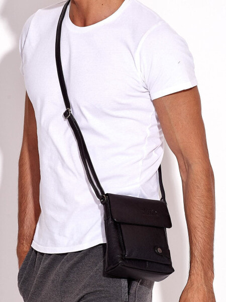 Мужская сумка через плечо повседневная кожаная маленькая планшет черная Factory Price CE-TR-012-NDM.25