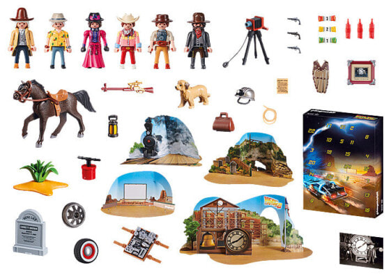 Игровой набор Playmobil Назад в будущее Вестерн Адвент-календарь McFly Doc Biff