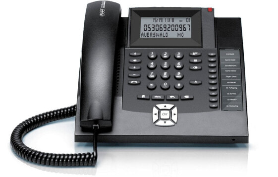 Auerswald COMfortel 600 Аналоговый телефон Черный Идентификация абонента (Caller ID) 90064