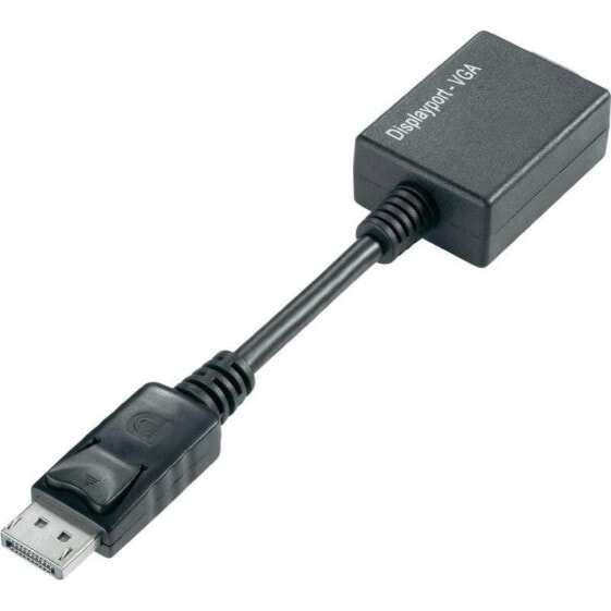 Techly IADAP-DSP-250 видео кабель адаптер 0,07 m DisplayPort 2 x VGA (D-Sub) Черный