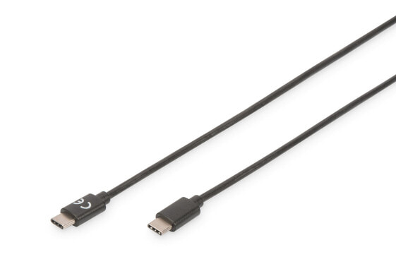 ASSMANN Electronic 1m USB 3.1 C - C USB кабель 3.2 Gen 2 (3.1 Gen 2) USB C Черный AK-300138-010-S
