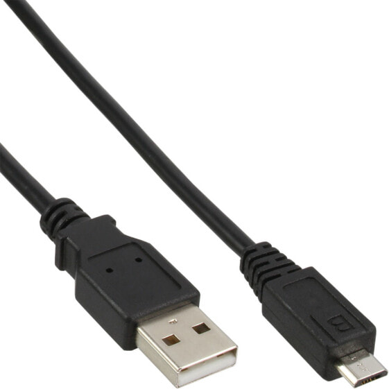 InLine 31703 USB кабель 0,3 m 2.0 USB A Micro-USB B Черный