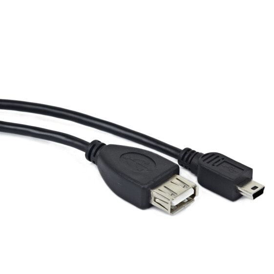 Gembird USB mini/USB 0.15m USB кабель 0,15 m USB 2.0 Mini-USB B USB A Черный A-OTG-AFBM-002