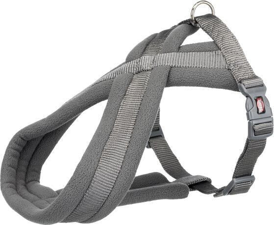 Trixie Premium touring harness, graphite. S – M: 40–60 cm / 20 mm
