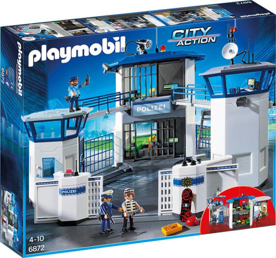 Игровой набор с элементами конструктора Playmobil City Action Полицейский участок с тюрьмой,6872