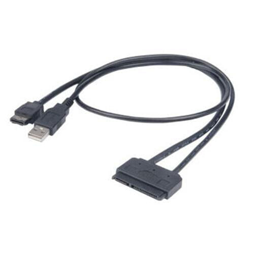Akasa Flexstor eSATA USB кабель SATA 0,4 m Черный AK-CBSA03-80BK