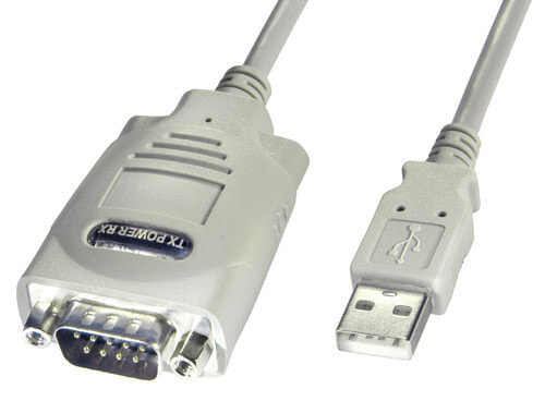 Lindy USB -> Serial Converter - 9 Way (RS-422), 1m USB кабель Белый 42844