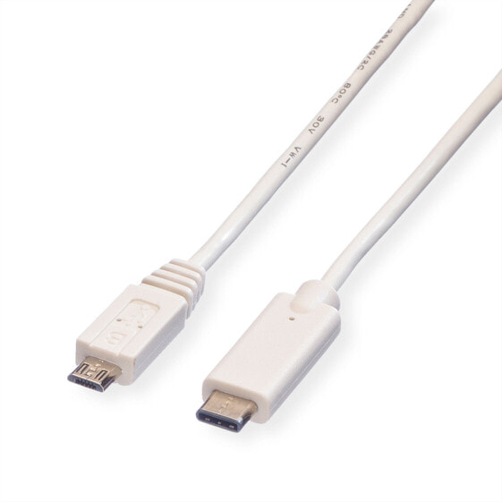 Value USB 2.0 Cable, C - Micro B, M/M 1m USB кабель 11.99.9021