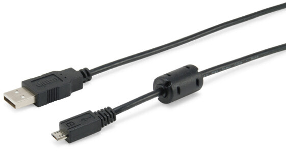Equip 128596 USB кабель 1 m 2.0 USB A Micro-USB B Черный
