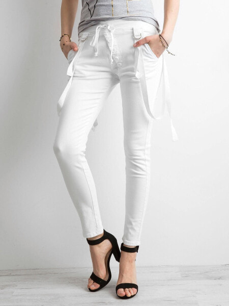 Женские джинсы  скинни со средней посадкой белые Factory Price