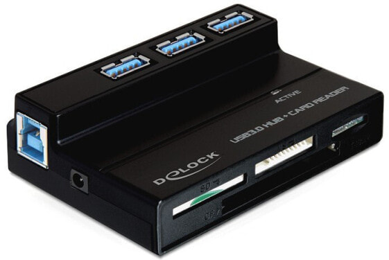 DeLOCK 91721 кардридер Черный USB 3.2 Gen 1 (3.1 Gen 1)