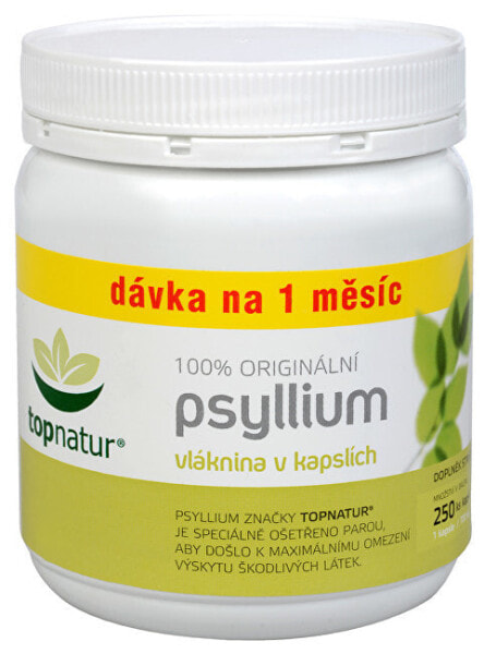 Topnatur Psyllium Натуральная растворимая клетчатка для функции пищеварительного тракта 250 капсул