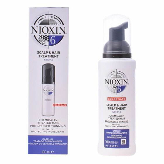 Nioxin System 6 Scalp & Hair Treatment Средство для химически обработанных волос с прогрессирующим выпадением 100 мл
