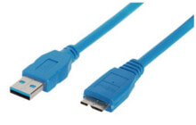 Кабели для зарядки, компьютерные разъемы и переходники shiverpeaks BS77195 USB кабель 5 m 3.2 Gen 1 (3.1 Gen 1) USB A Micro-USB B Синий