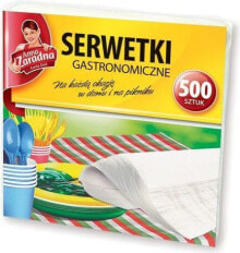 Кухонные бумажные салфетки и платочки anna Zaradna Serwetki gastronomiczne 15X15, opakowanie 500 sztuk (PP0213)