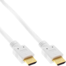 Кабель-каналы inLine HDMI/HDMI 1.5m HDMI кабель 1,5 m HDMI Тип A (Стандарт) Белый 17511W