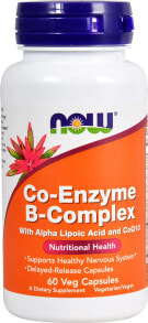 Витамины группы B NOW Foods Co-Enzyme B-Complex Комплекс коферментов витаминов группы B 60 вегетарианских капсул
