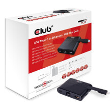 Компьютерные разъемы и переходники cLUB3D USB Type-C to Ethernet + USB 3.0 + USB Type-C Charging Mini Dock CSV-1530