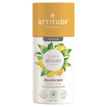 Дезодоранты Attitude Super Leaves Lemon Leaves Deodorant Натуральный дезодорант 85 г