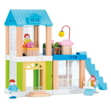 Кукольные домики для девочек кукольный модульный домик WooMax с 3 комбинируемыми комнатами и аксессуарами