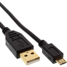 Компьютерные разъемы и переходники InLine 1.5m USB USB кабель 1,5 m USB A Micro-USB B Черный 31715P