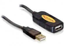 Компьютерные разъемы и переходники DeLOCK 82446 USB кабель 10 m 2.0 USB A Черный