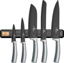 Наборы кухонных ножей Набор ножей с магнитным держателем BERLINGER HAUS MOONLIGHT BH-2533 5 шт