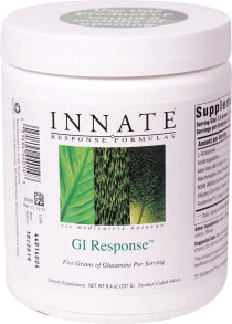 Витамины и БАДы для пищеварительной системы Innate Response Formulas GI Response Растительный комплекс с L-глютамином и L-аланином для поддержки пищеварения 237 г