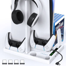 Аксессуары для игровых приставок Охлаждающая подставка OIVO для двух контроллеров PS5, вертикальный адаптер, игровой слот для Sony Playstation5