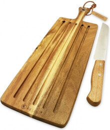 Разделочные доски kassel cutting board with wooden crumb tray