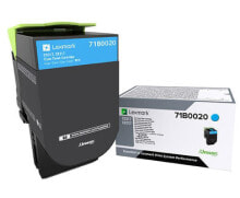 Картриджи для принтеров lexmark 71B0020 тонерный картридж Подлинный Голубой 1 шт