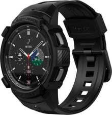 Аксессуары для умных часов и браслетов Spigen Pasek Spigen Rugged Armor Pro Samsung Galaxy Watch 4 Classic 46mm Matte Black