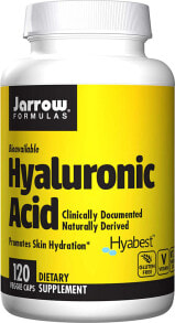 Витамины и БАДы для мышц и суставов Jarrow Formulas Hyaluronic Acid Гиалуроновая кислота для увлажнения кожи 120 веганских капсул