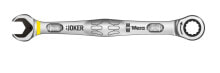 Рожковые, накидные, комбинированные ключи Комбинированный гаечный ключ с трещоткой Joker Wera 073270 10 мм