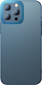 Чехлы для смартфонов baseus Baseus Glitter Case przezroczyste etui pokrowiec iPhone 13 Pro Max niebieski (ARMC000803)