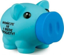 Копилки  MR DRAGON Piggy blue piggy bank &quot;I'm finishing 18 and I'll be rich&quot;