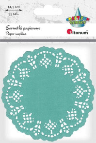 Кухонные бумажные салфетки и платочки Titanum Serwetki papierowe okrągłe 11,5cm morskie 35szt