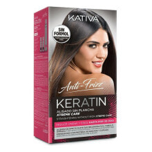 Наборы средств для волос Kativa Keratin Anti-frizz Xtrem Care Выравнивающее капиллярное средство для поврежденных волос