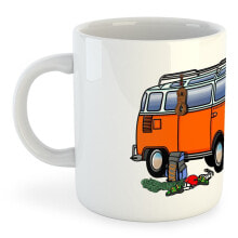 Кружки, чашки, блюдца и пары KRUSKIS 325ml Hippie Van Climbing Mug