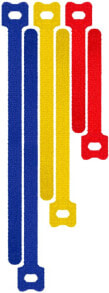 Комплектующие для электромонтажных труб goobay 70687 кабельный органайзер Кабельный держатель Стол / Стена Синий, Красный, Желтый 6 шт