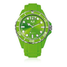 Мужские наручные часы с ремешком Мужские часы с зеленым силиконовым ремешком Haurex SV382UV1