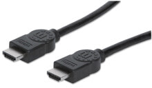 Компьютерные разъемы и переходники manhattan 322539 HDMI кабель 10 m HDMI Тип A (Стандарт) Черный