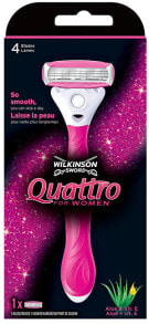 Wilkinson Sword  Quattro Женский бритвенный станок + 1 сменное лезвие