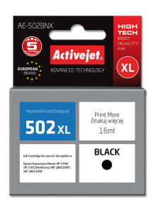 Картриджи для принтеров Activejet AE-502BNX струйный картридж Совместимый Черный 1 шт