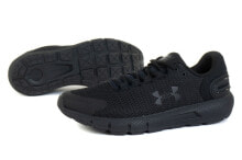 Мужская спортивная обувь для бега Мужские кроссовки спортивные для бега черные текстильные низкие Under Armour 3024400-002