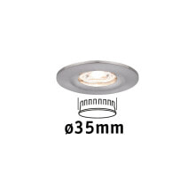 Потолочные светильники Paulmann 943.00 точечное освещение Углубленный точечный светильник Брашированное железо Non-changeable bulb(s) LED 4 W A+